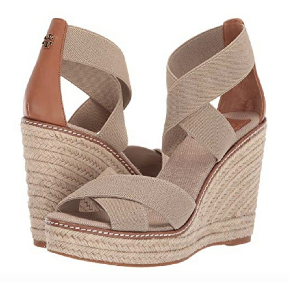 Tory Burch Frieda Espadrille Wedge Sandals
